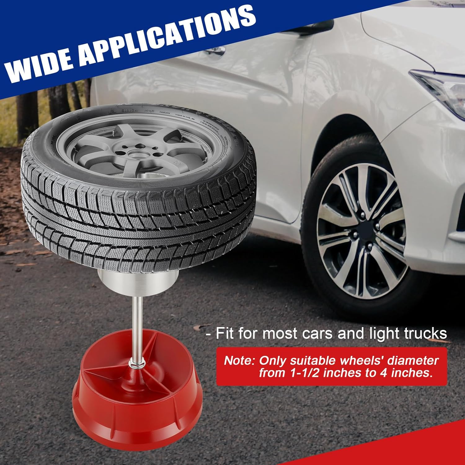 NYXOVA Portable Bubble Wheel Balancer, Heavy Duty Wheel Balancer with Bubble Level, Tire Balancing for Cars & Trucks, Rim Tire Balancer Machine for Car Light Truck Repair image number 3