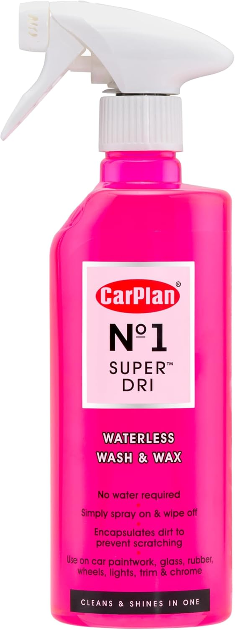 Carplan No.1 Super Dri Spray Waterless Wash and Wax Fast and Easy Car Wax 600 Ml image number 1