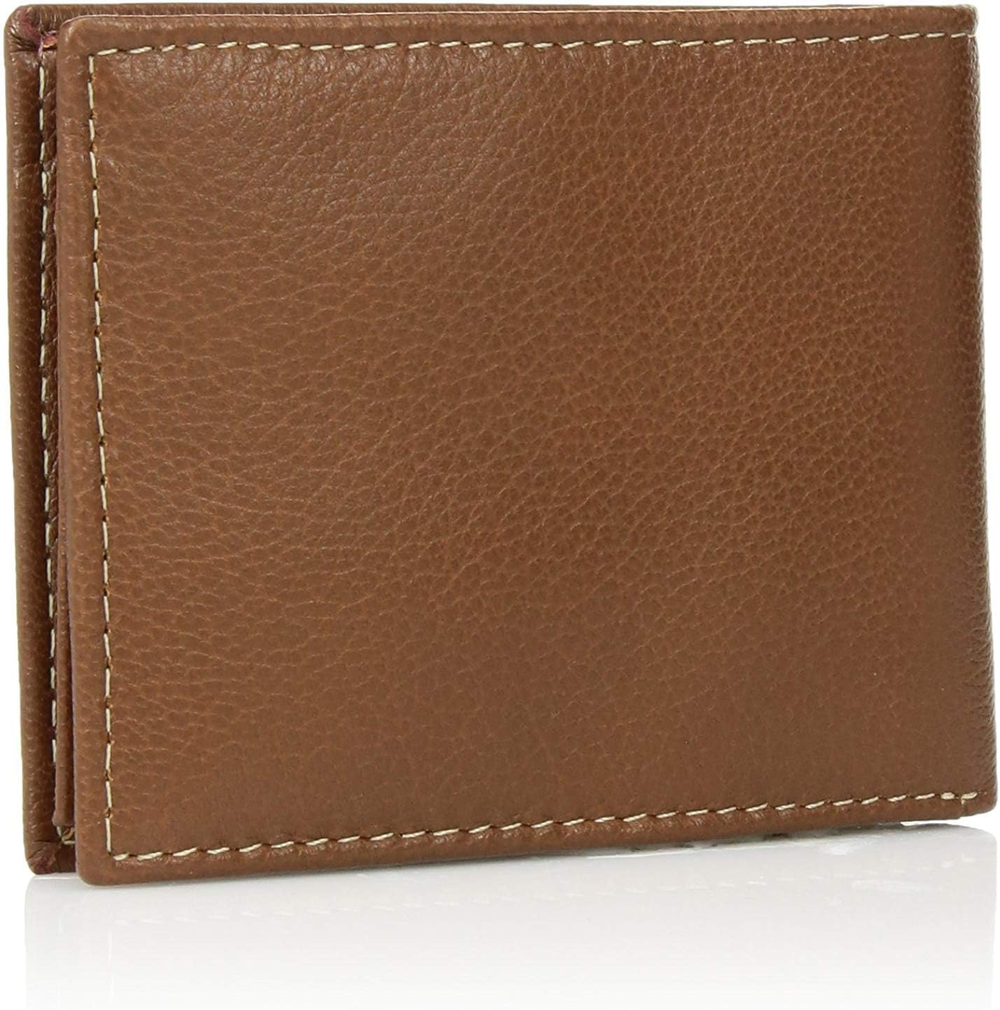 Timberland Men'S Blue Genuine Leather Slim Bifold Wallet with Flip Out ID Pocket image number 5