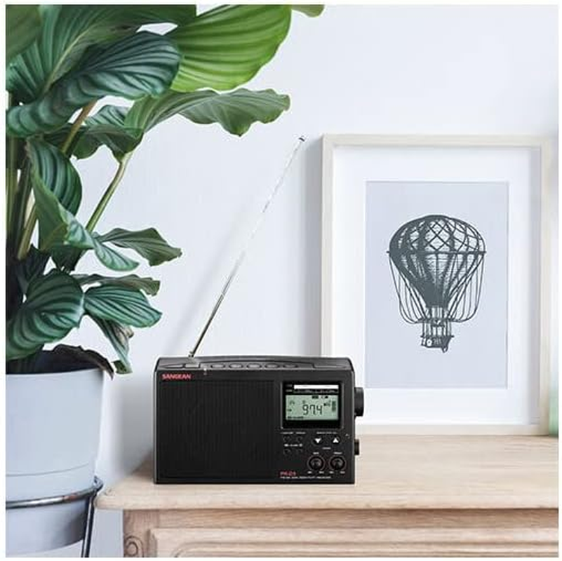 Sangean PRD3 AM/FM Portable Radio, Black image number 2