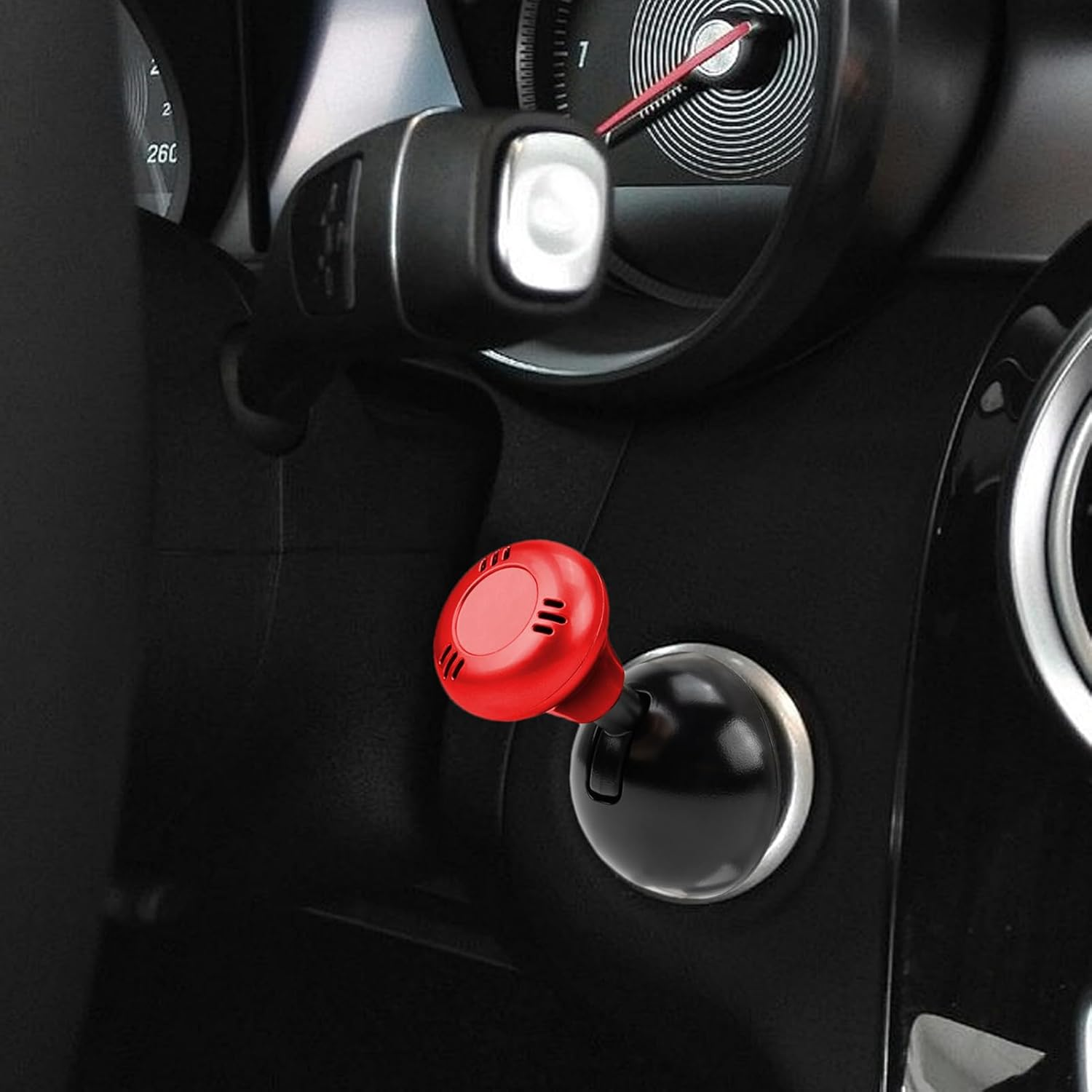 Car Push to Start Button Joystick | Cool Car Push to Stop Button Cover - Automotive Replacement Pushbutton Part for Trailer Truck Pickup Sedan Vehicle Control Use in Multiple - Red image number 3
