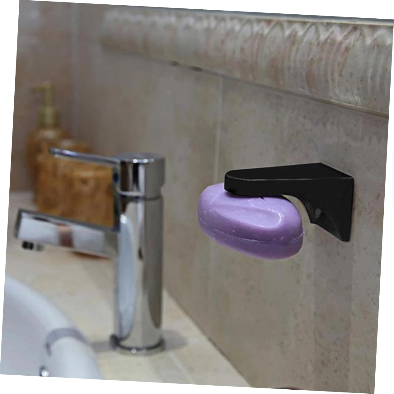 LOLIPPYY 2Pcs Magnetic Soap Racks Easy Install Wall Hanging Soap Holder Rustproof Storage image number 3