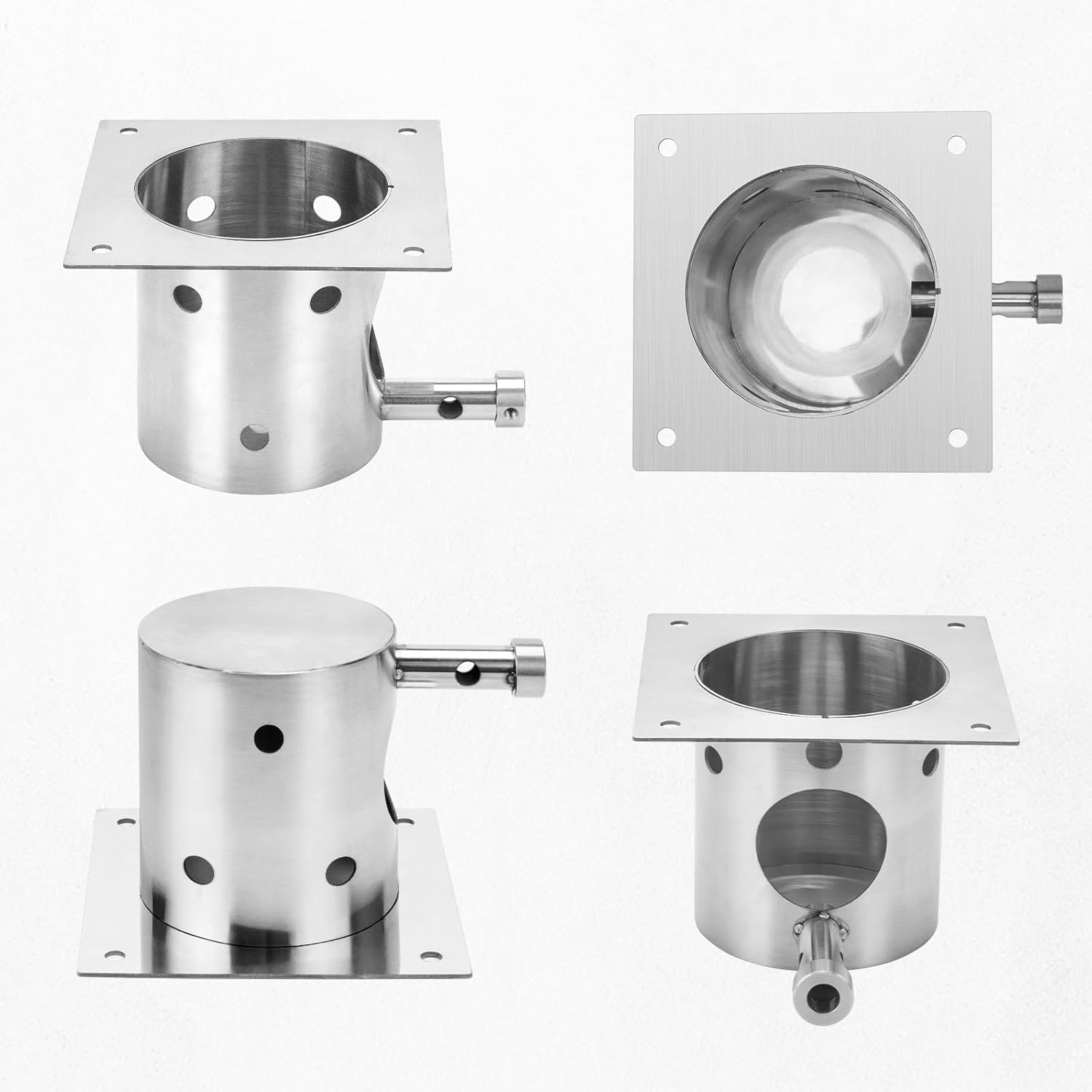 Fire Burn Pot and Hot Rod Ignitor Replacement Parts for Traeger,Pit Boss Pellet Grill Burner, Fire Burn Pot Kit for Z Grills, Stainless Steel Pit Boss Fire Burn Pot, Fire Burn Pot with Screws and Fuse image number 2