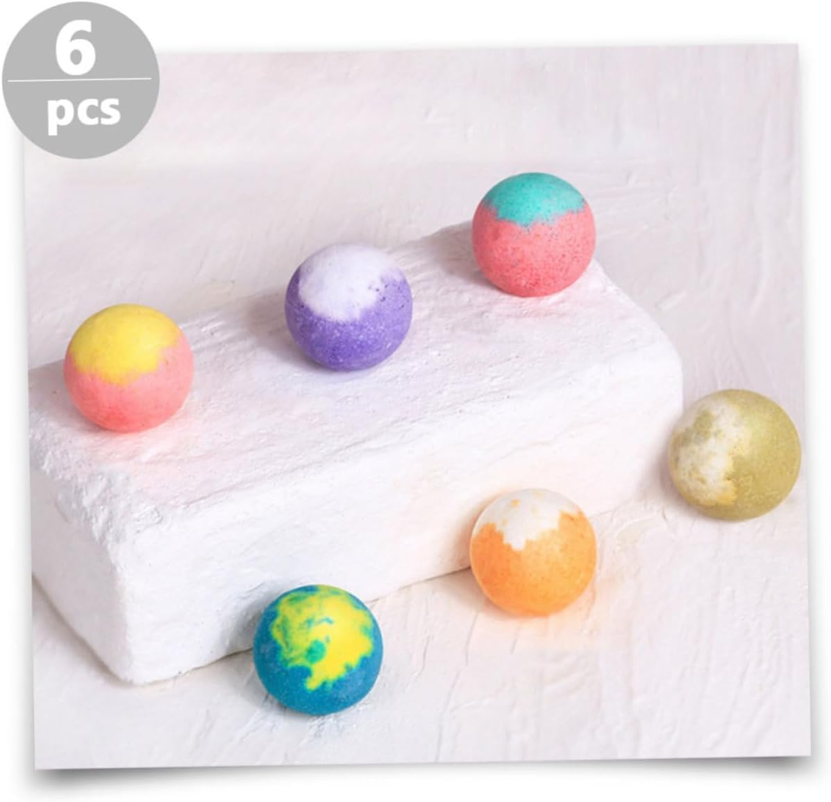 SOESFOUFU Foot Bath Essential Oil Balls 6 Pack Quick Acting Soothe Tired Feet Promote Circulation For image number 2