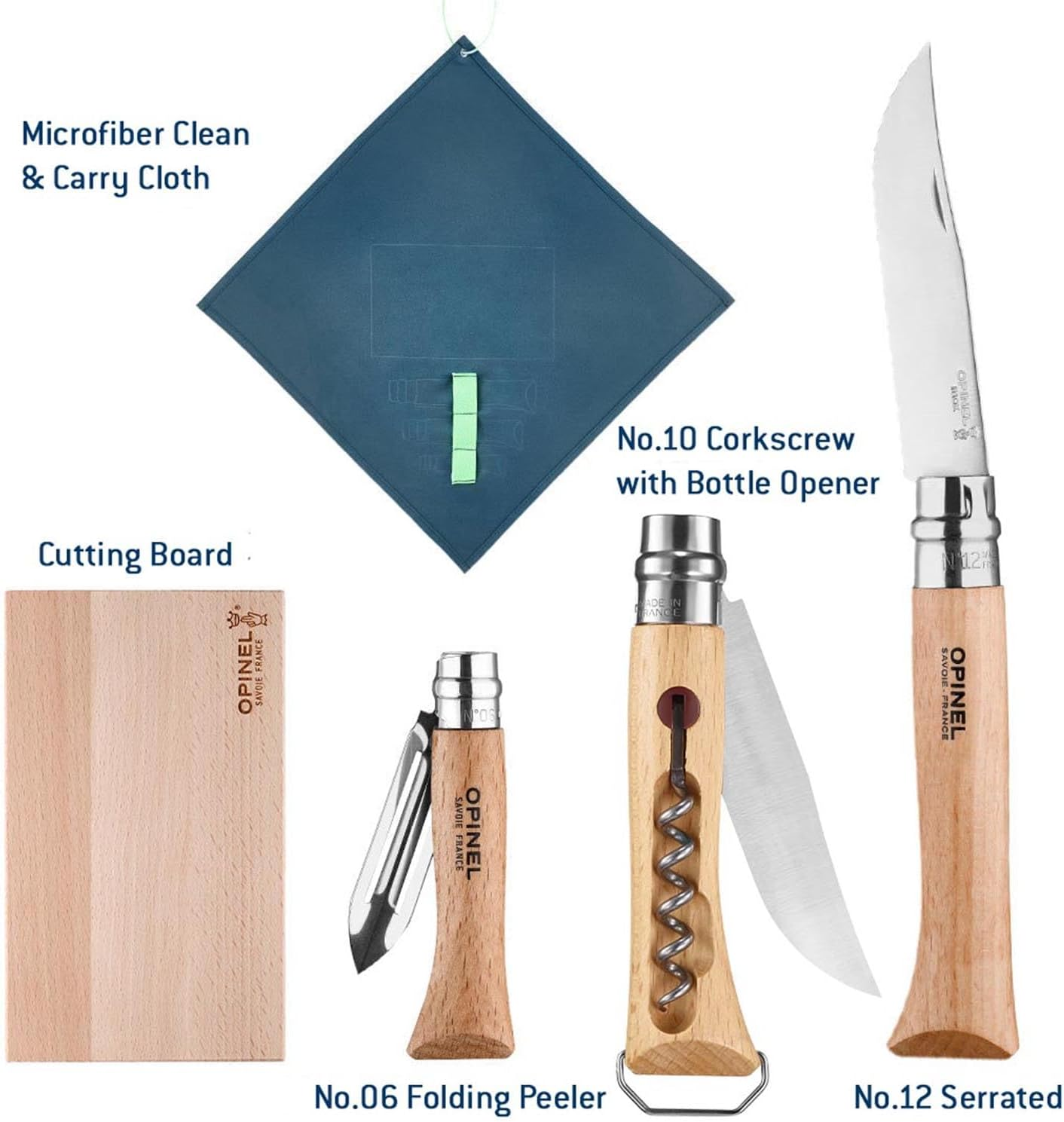 Cuisine Nomade by Opinel Avec D&eacute;capsuleur Kit