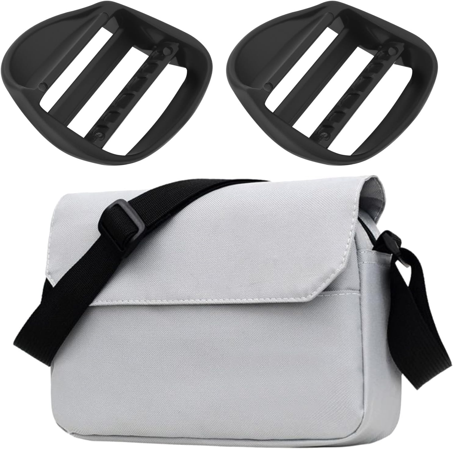 SG Store 10Pcs 1 Inch 25MM Plastic Ladder Slider Adjustable Lock Buckles Tri-Glide Slide Clips for Backpack Strap Belt Replacement and Outdoor Gear Repair