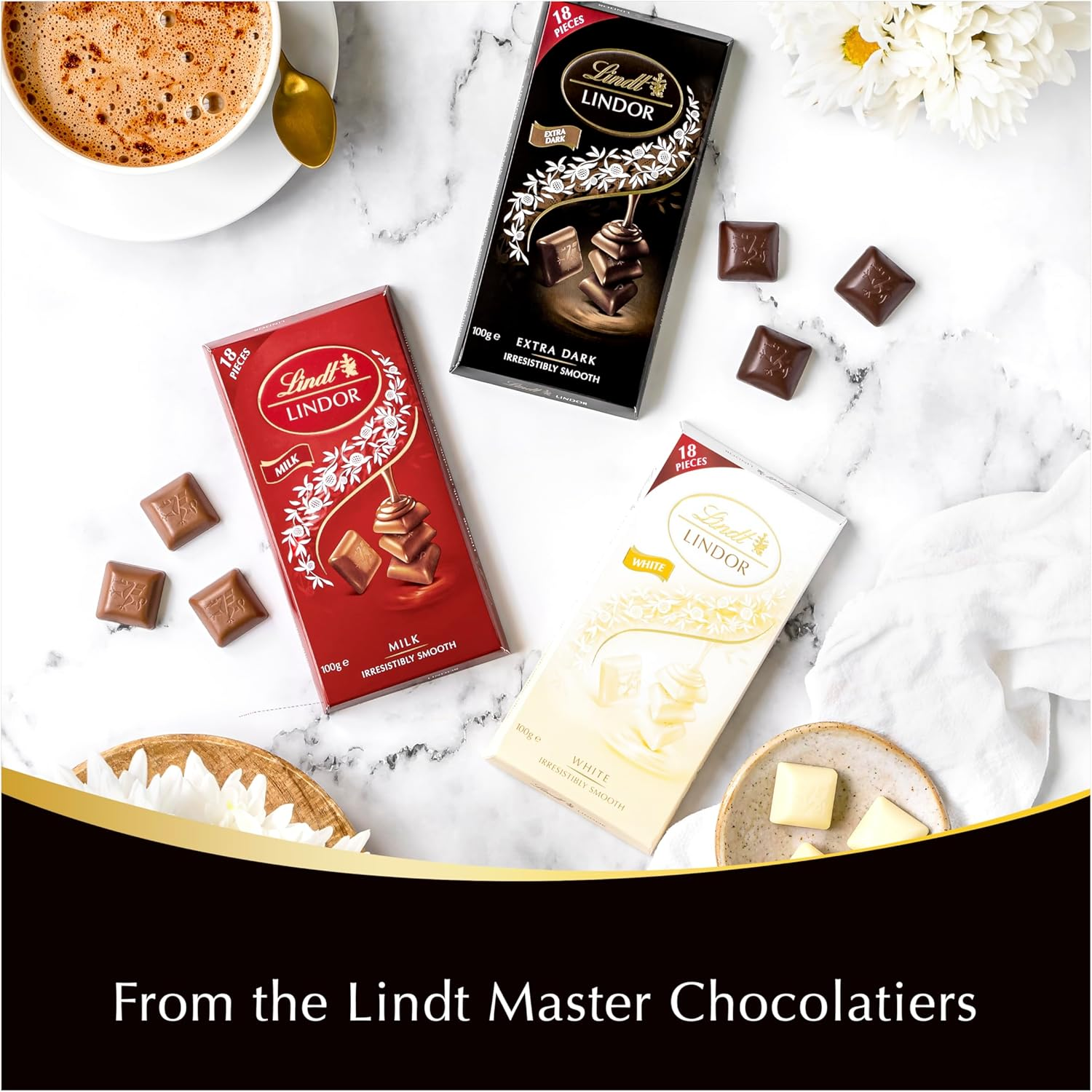 Lindt Lindor Singles 60% Cocoa Dark Chocolate Block 100G image number 5