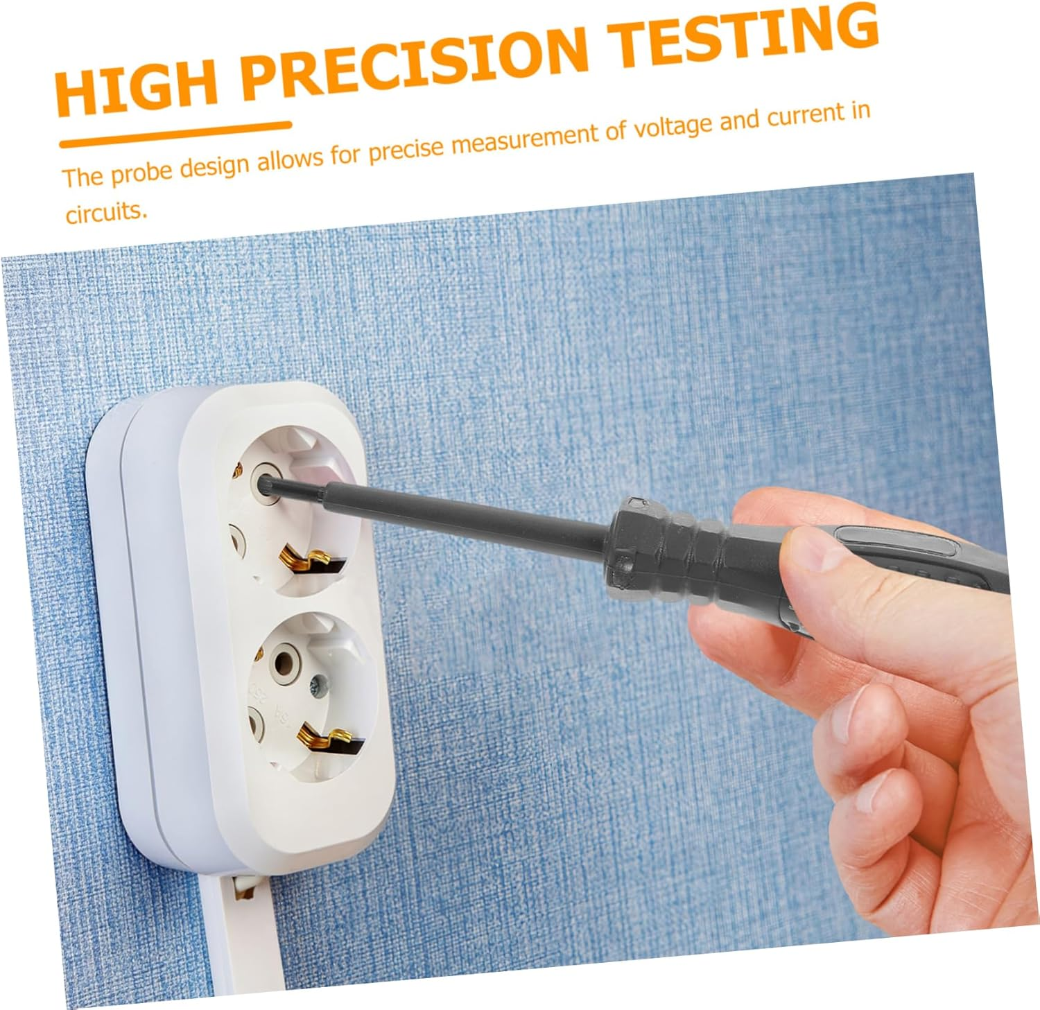 Hoement Precision Voltage Testing Pen Electrician'S Tool Light Bulb Tester Automotive Circuit Testing Magnetic Flathead Screwdriver image number 2