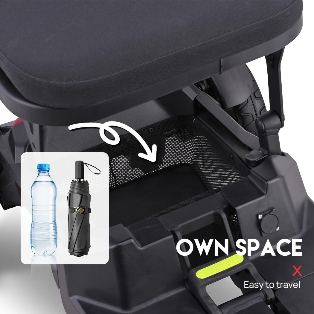 2025 Electric Mobility Scooter with Storage Basket Adjustable Seat and Handlebars, Headlight Taillights,30Km Range, 150KG Capacity image number 4