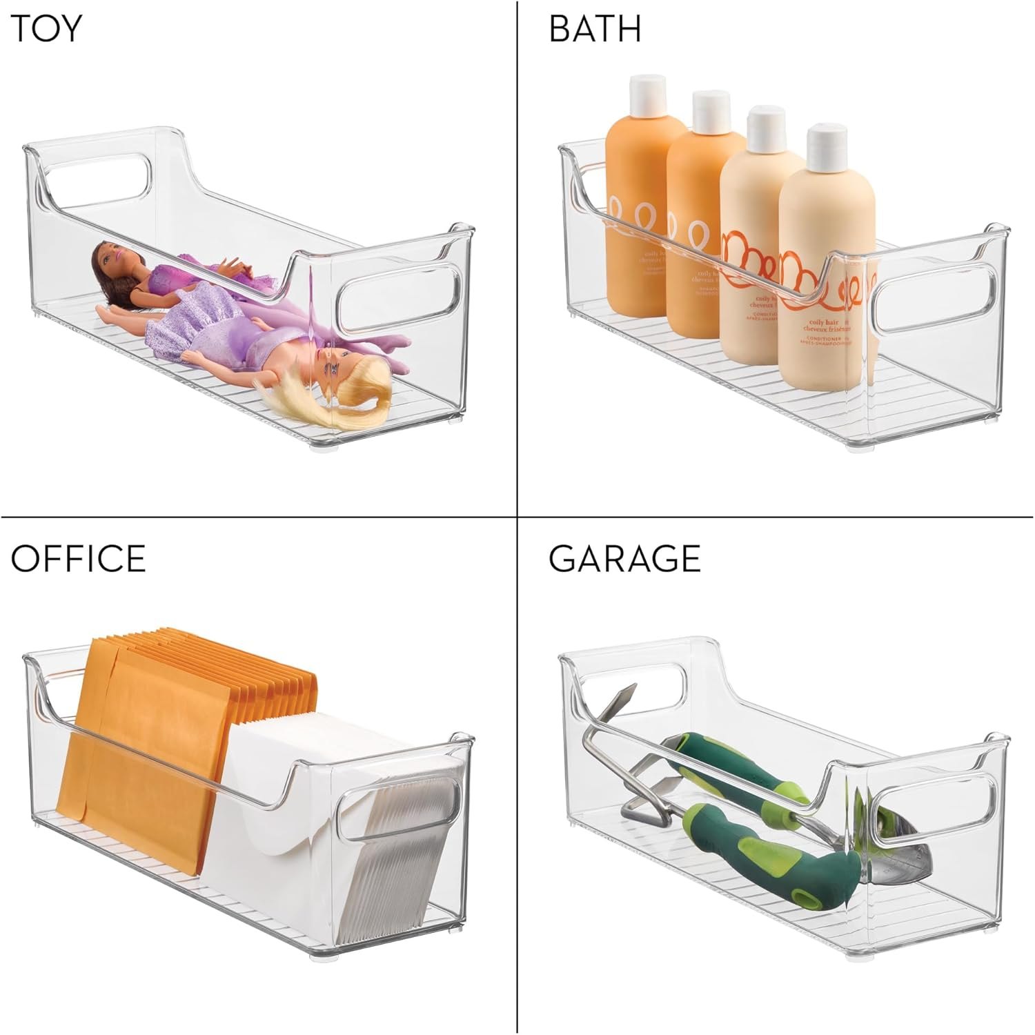 Interdesign Refrigerator and Freezer Storage Organizer Bins for Kitchen, 5" X 5" X 14.5", Set of 2, Clear image number 6