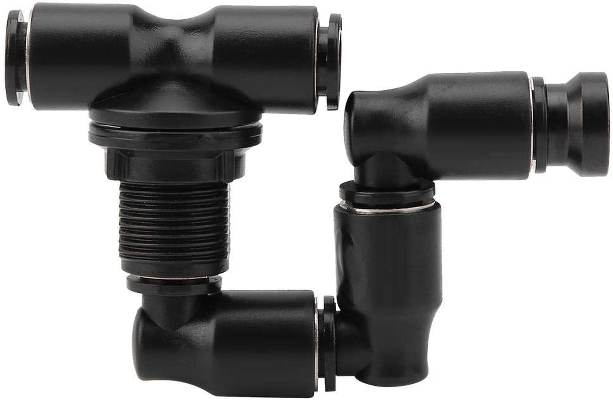 Rainforest Mist Maker Sprinkler Nozzle, 360 Degree Adjustable for Reptile Tank Cooling System, Black image number 4