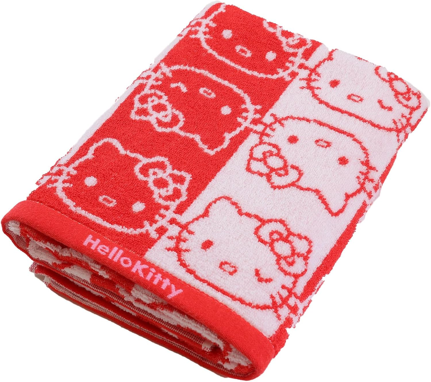 Marushin 3725013600 Bath Towel, Sanrio Hello Kitty Face Pattern, Cute image number 6
