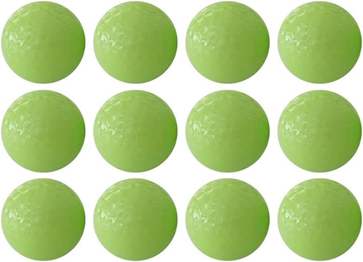 Aymzbd 6 Pack Glow in the Dark Golf Balls, Fluorescent Golf Balls Glow in the Dark, Bright Glowing Balls for Game Tournaments, image number 3