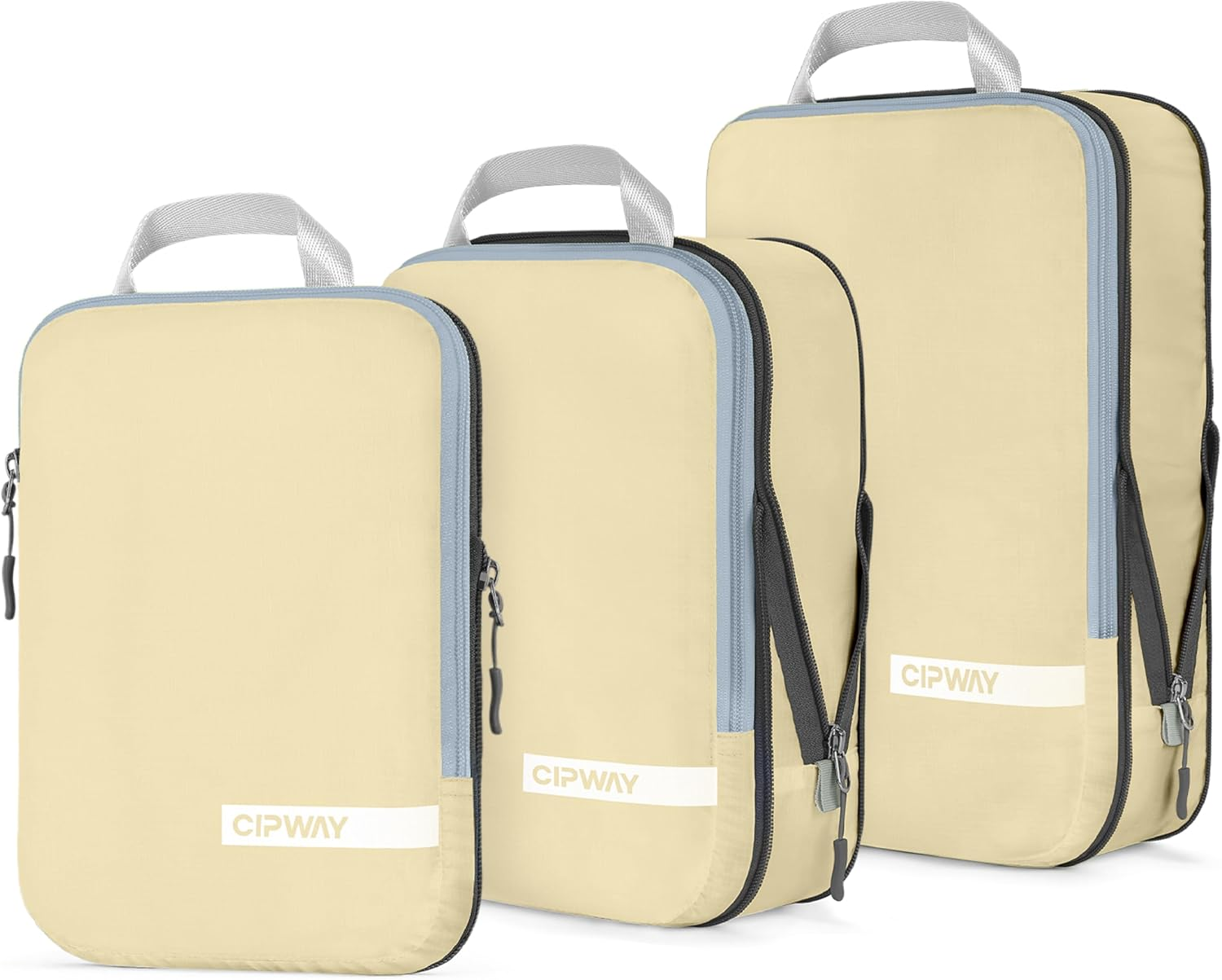 Cipway Compression Packing Cubes for Travel-Expandable Luggage Organizer Set Pack More in Less Space,Travel Gear Accessories