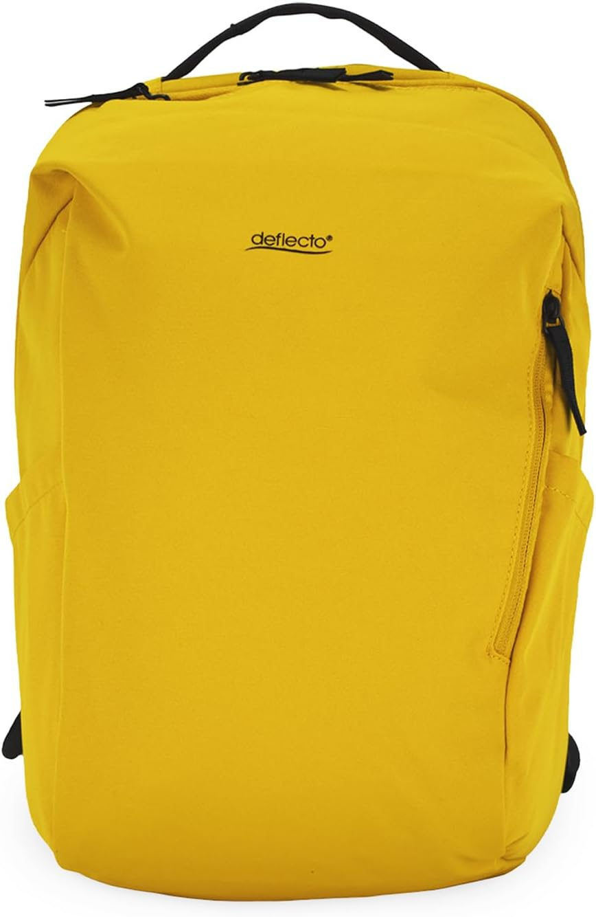 Deflecto 18L Laptop Backpack - Waterproof Recycled Fabric - 15.6" Padded Compartment - Hidden Secure Pocket & Digital Space - Adjustable Straps & Luggage Lanyard