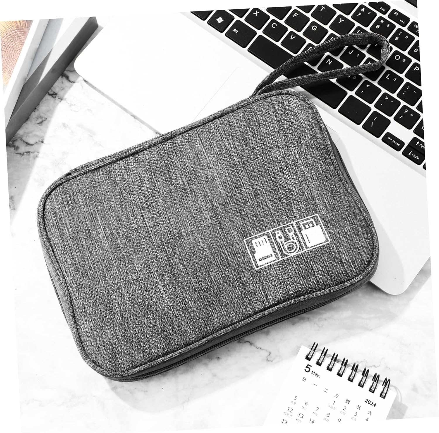 Yardenfun Travel Storage Bag Earphone Organizer Cable Charger Pouches Portable Digital Accessories Organizer Box image number 5
