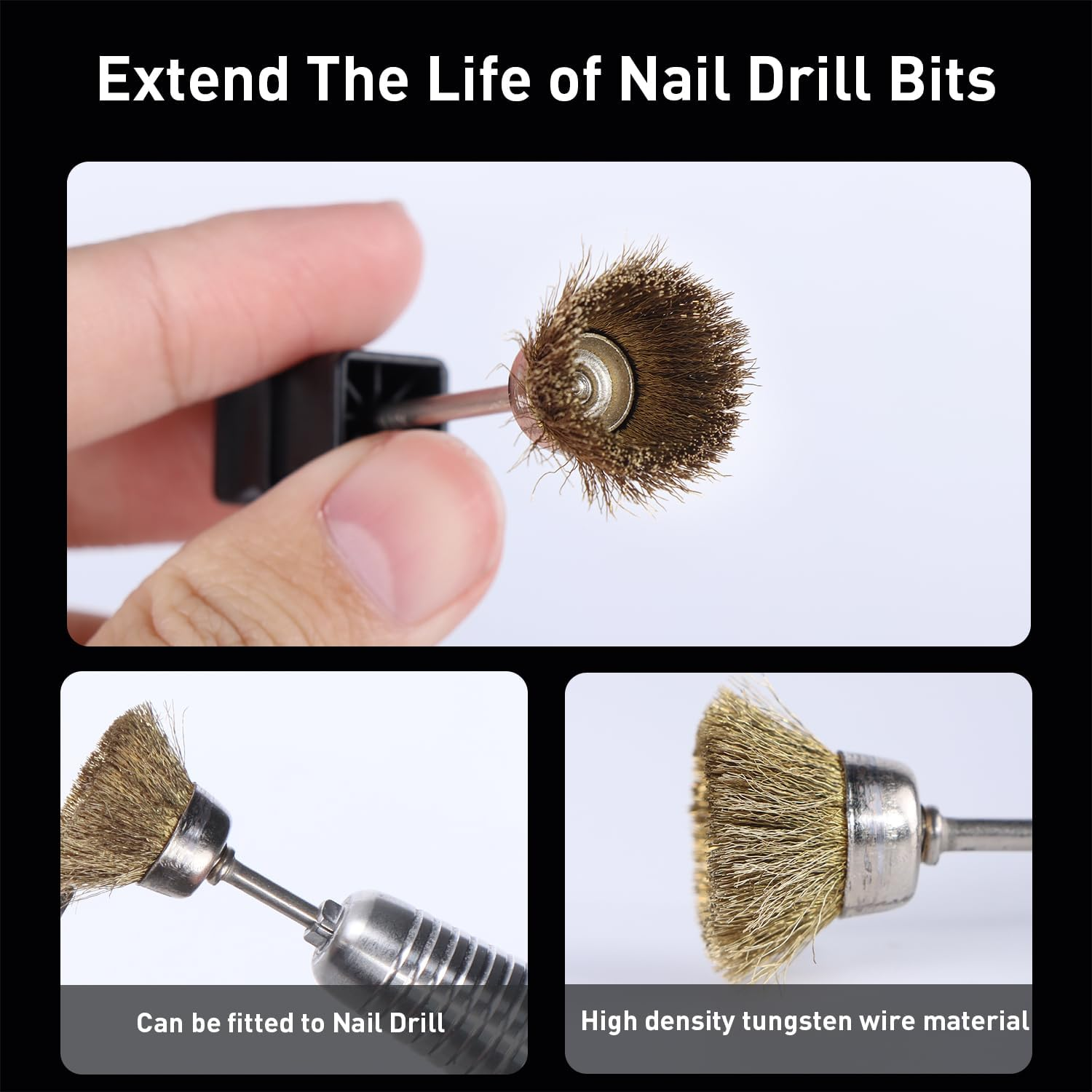 Beautilux Cuticle Dirt Removal 3/32" Carbide Drill Bit for Quick Removal of Cuticle Deposits (CBB-01) image number 1