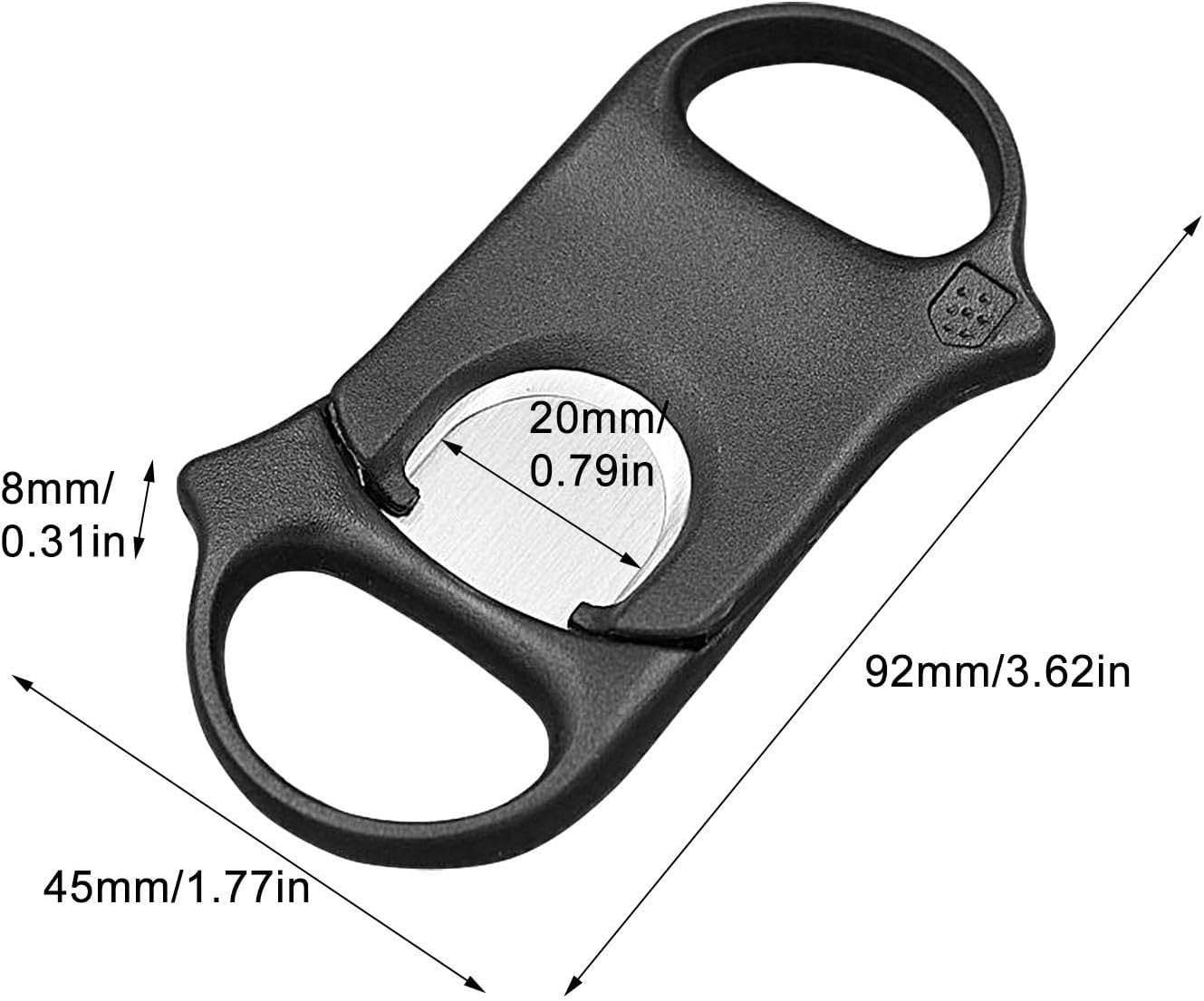 Cigars Cutter Guillotine,Guillotine Scissors Portable Single-Side Broach | Cigars Scissors Thickened Cigars Accessories Smooth Cigars Clippers for Home Workplace Borato image number 1