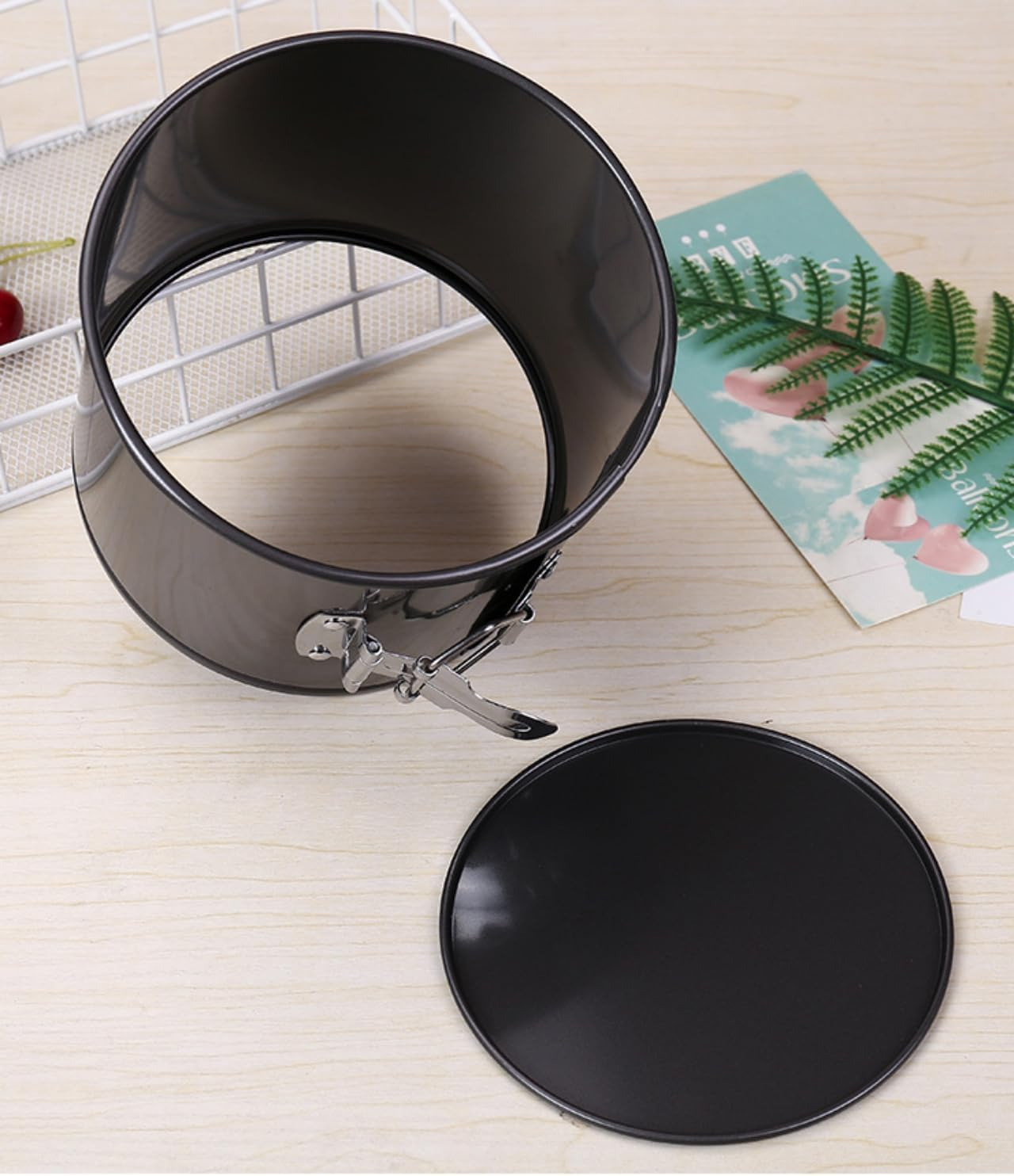 WUWFKUI 4Pcs Cake Moulds Nonstick Springform Pan,With Removable Bottom Tall round Cheesecake Pan Set Size of 10Cm, 12Cm, 14.5Cm, 17Cm