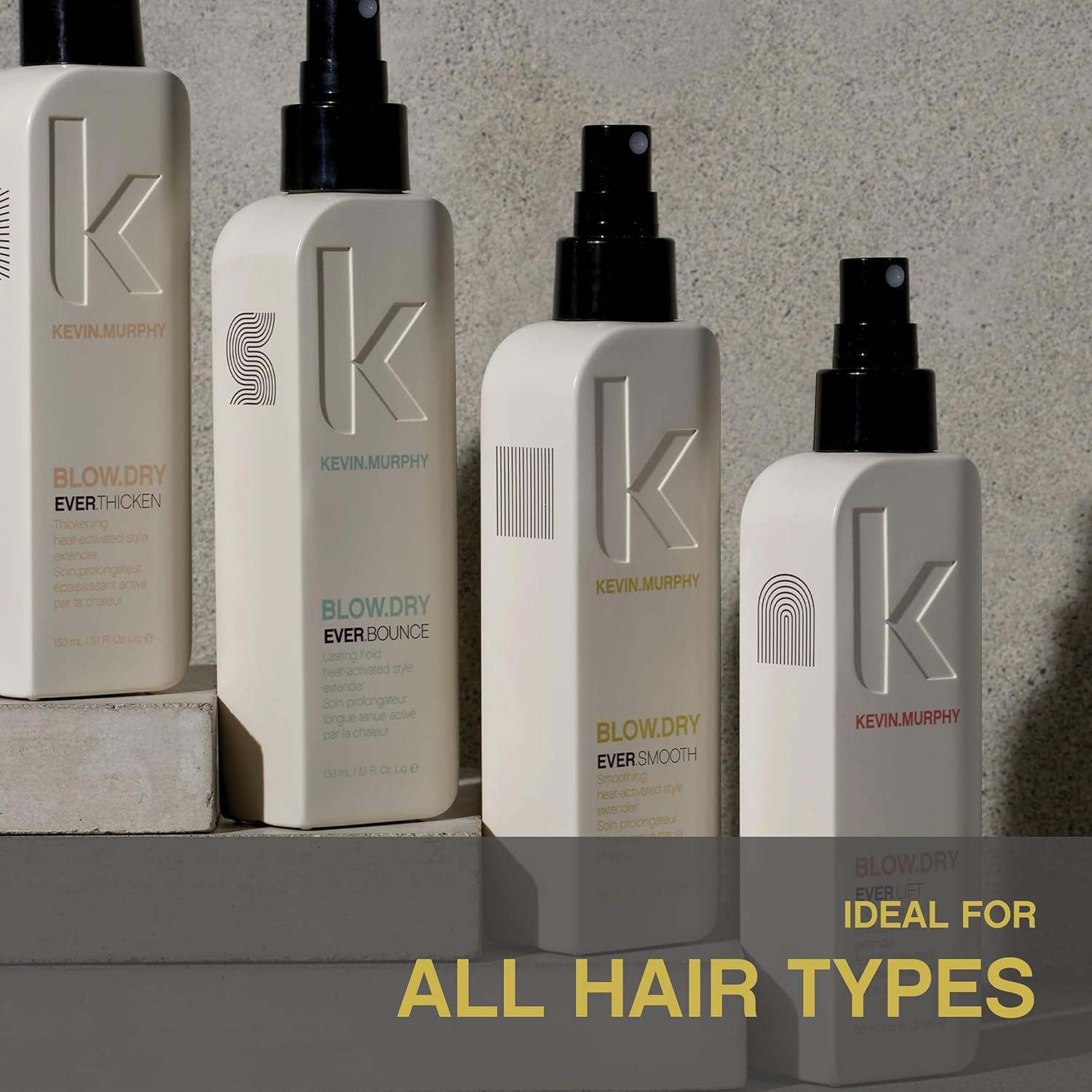 KEVIN.MURPHY BLOW.DRY EVER.SMOOTH Sulphate-Free Heat Protectant Spray - for All Hair Types - Anti-Frizz Volumising Blow Dry Styling with Wood Bark Complex & Cypress - 150Ml image number 2