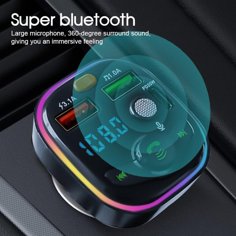 Tootoo Car FM Transmitter Bluetooth Wireless Handsfree Kit MP3 Player Adapter Charger