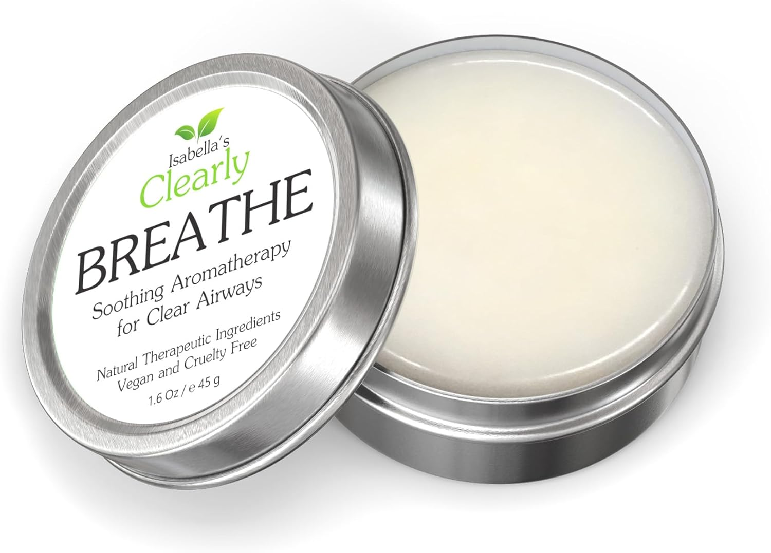 Isabella'S Clearly BREATHE Aromatherapy Chest Balm | Natural Essential Oil Rub with Eucalyptus, Peppermint & Chamomile | Plant-Based, Vegan & Cruelty-Free | Made in USA