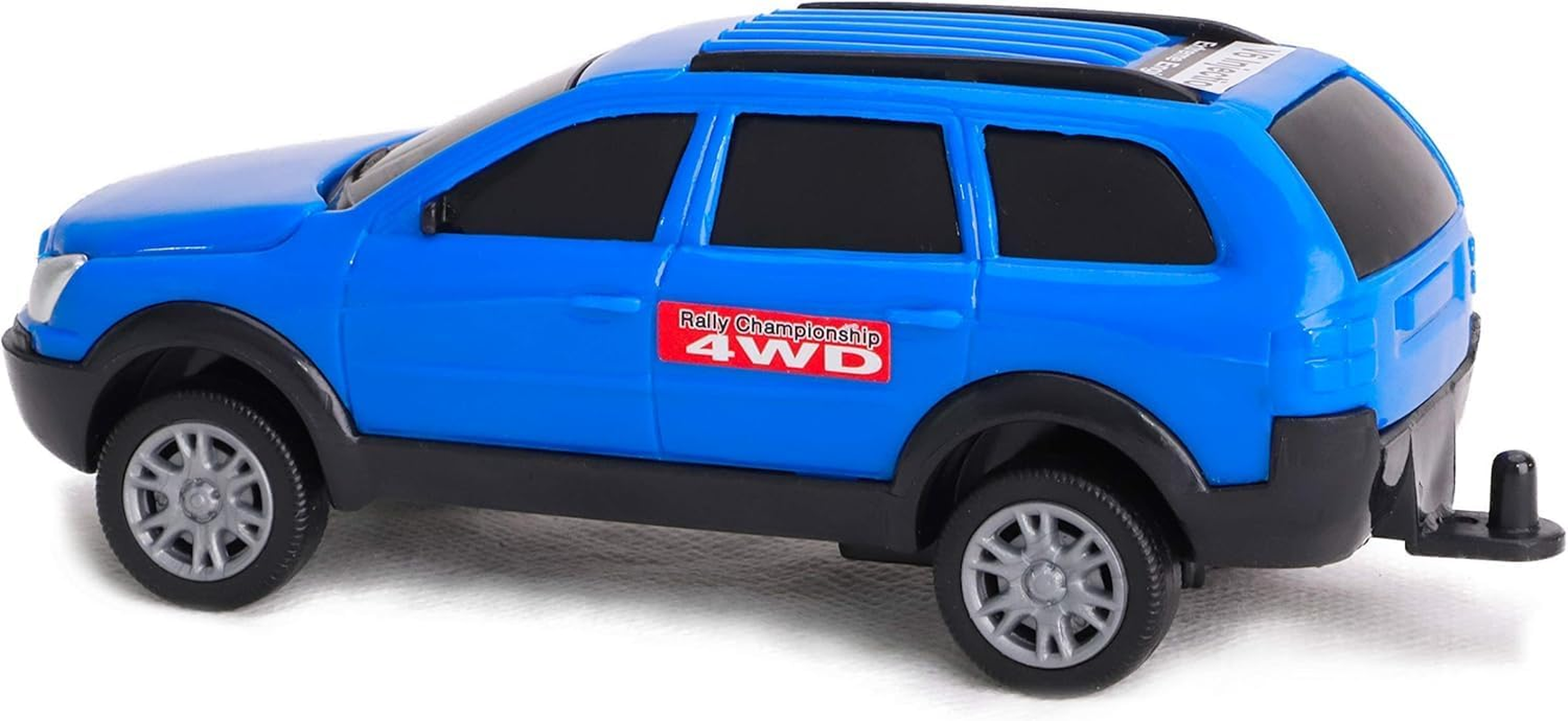 Toyland&reg; Car & Caravan Set Pull along - 1:32 Scale (Blue) image number 2