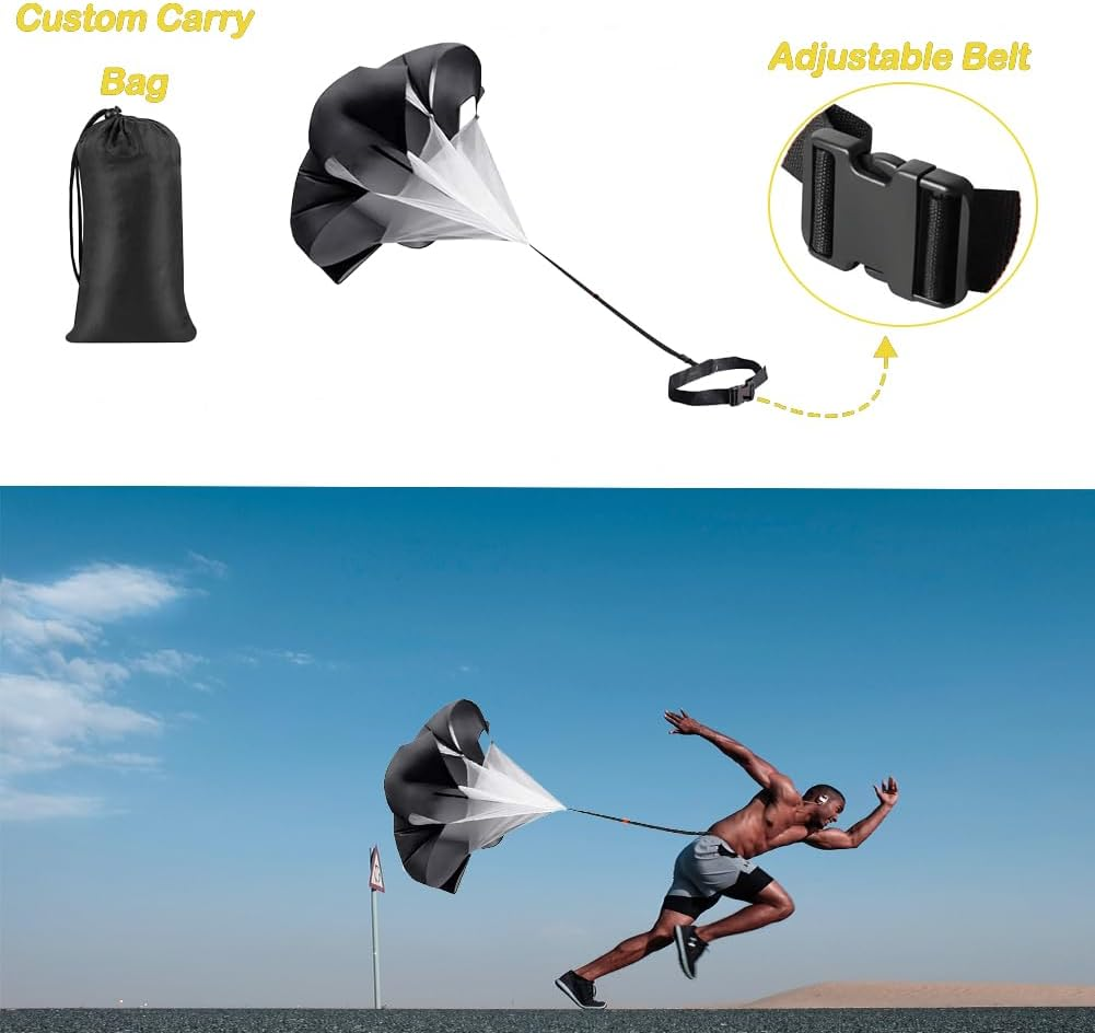 Speed & Agility Training Set&ndash;20Ft Adjustable Agility Ladder, 12 Disc Cones, 1 Jump Rope, 1 Resistance Umbrella&ndash;Ideal for Football, Basketball, Fitness Training for Kids, Youth, Adults image number 5