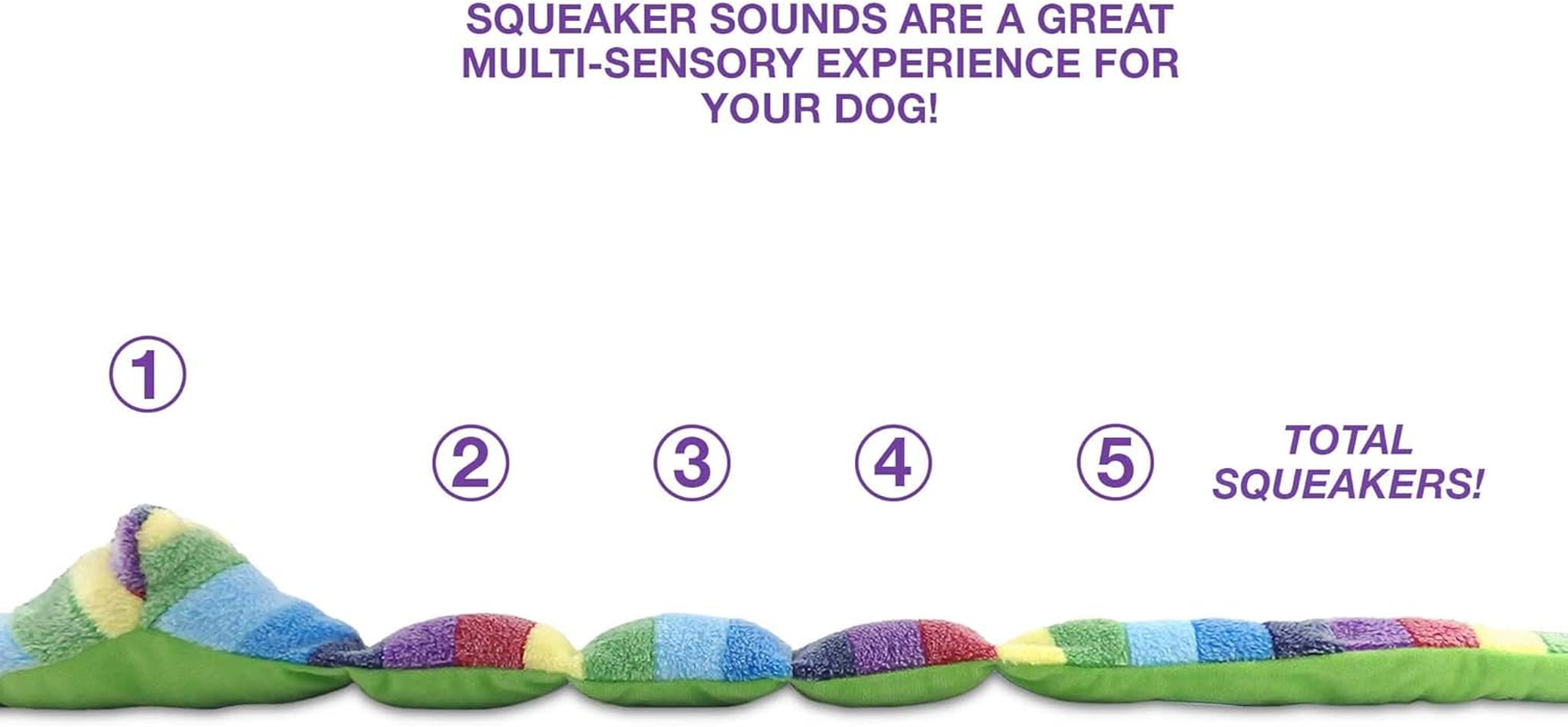 Bow Wow Pet Squeaky Snake Dog Toy - Tug, Fetch & Teasing Toy - 35 Inches image number 4