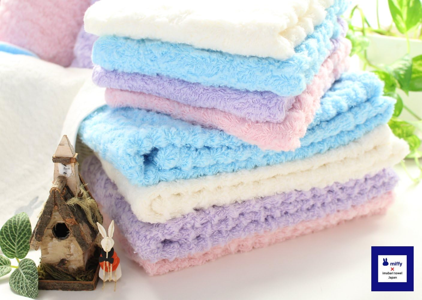 Imabari Towel, Bath Towel, Cool Miffy Mokomomoko Ivory image number 5