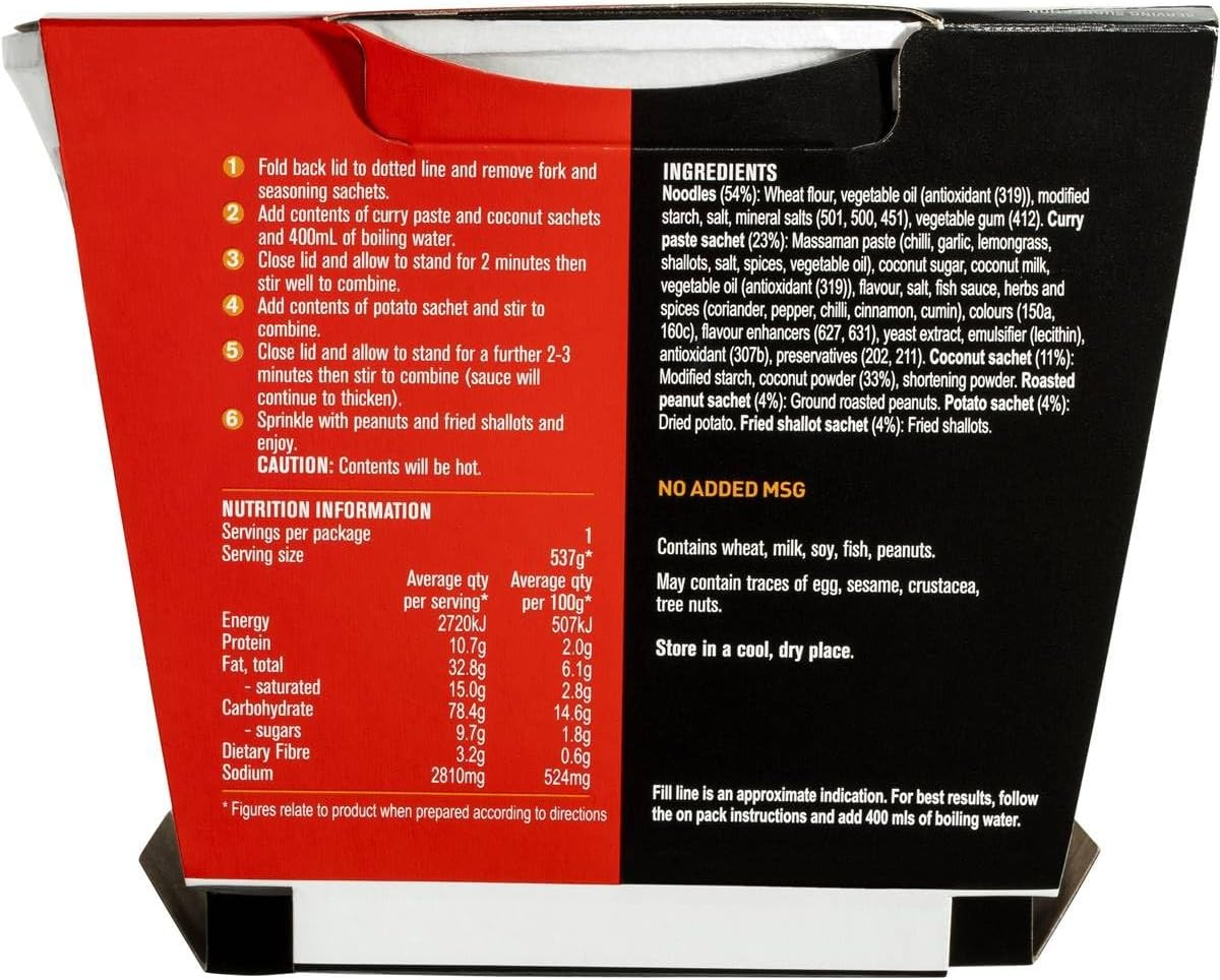 Suimin Beef Massaman Curry Noodle 137 G image number 5