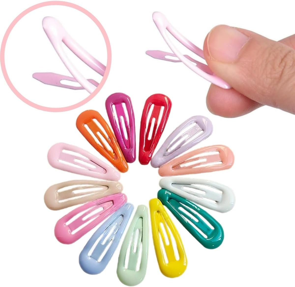 Candy-Colored Metal Hair Clips, Cute Colorful Hair Clips, Not Easy to Slip, Suitable for 30 Pieces for Kids Girls and Toddlers image number 5