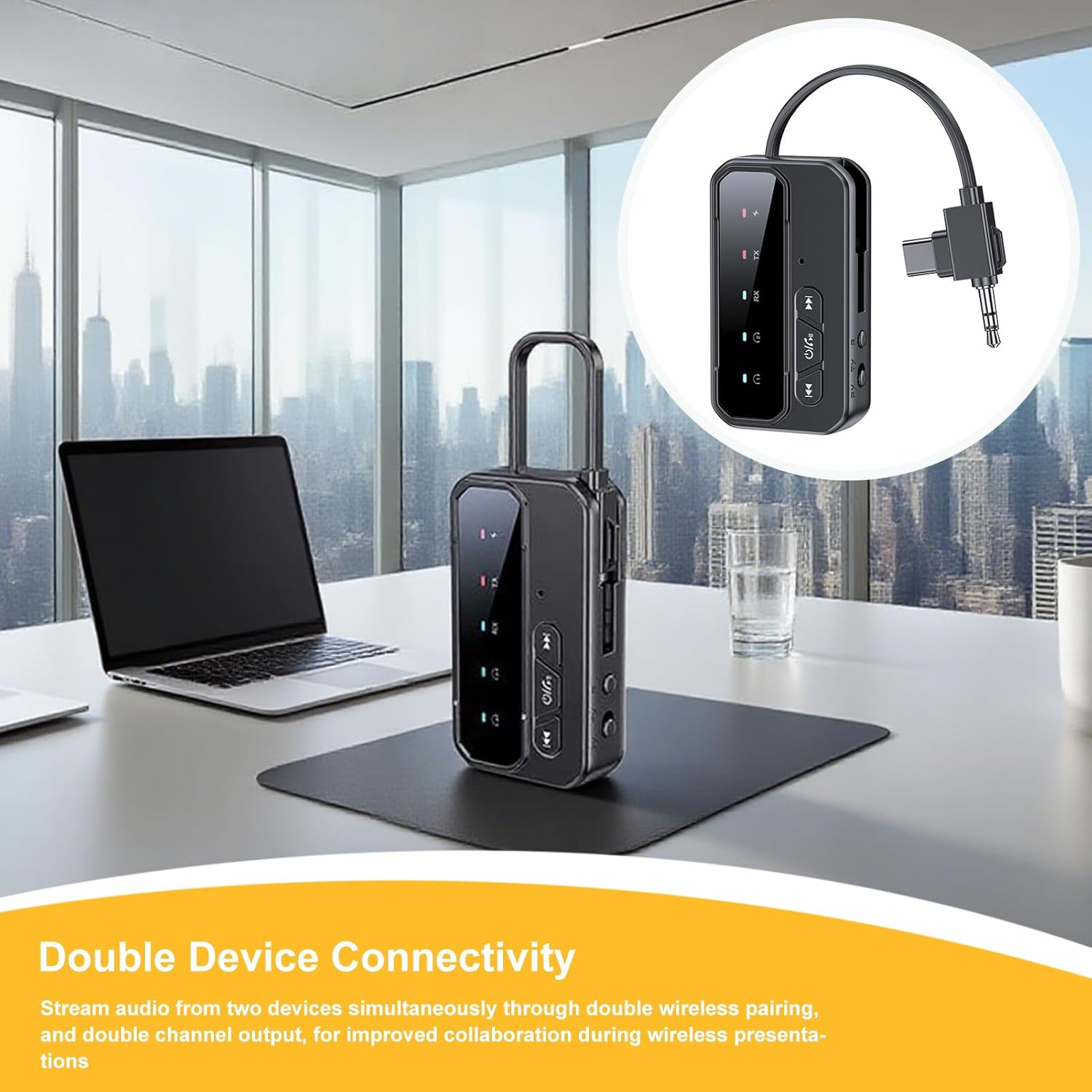 Radio Transmitter for Car - Wireless Car Audio Receiver | Automobile Internal Supplies for Commuting Mountain RV Home Trip Vehicle Riding image number 1