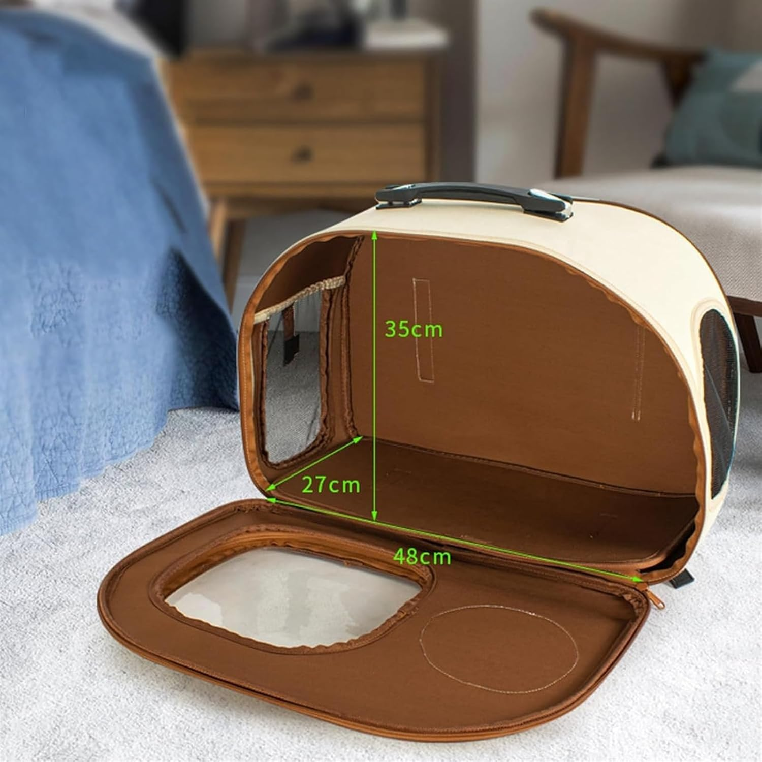 Cat Bag Dog Carrier Pet Carrier Pet Carrier Backpack Transparent Window Cat Travel Bag Cats and Puppies for Outdoor Use Cat Carrier Pet Bag Carrier image number 1