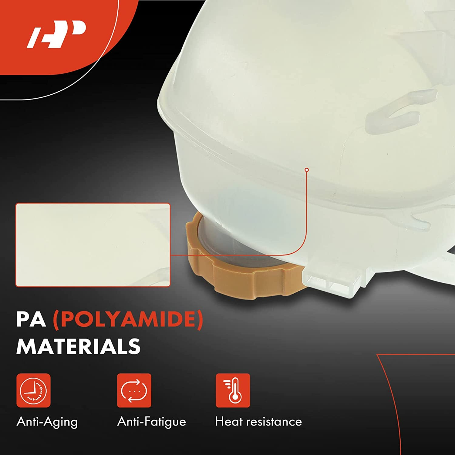 A-Premium Engine Coolant Overflow Recovery Reservoir Tank [With Cap & Sensor] Compatible with Saab 9-3 2003-2011, 9-3X 2010 2011, 2.0L image number 2