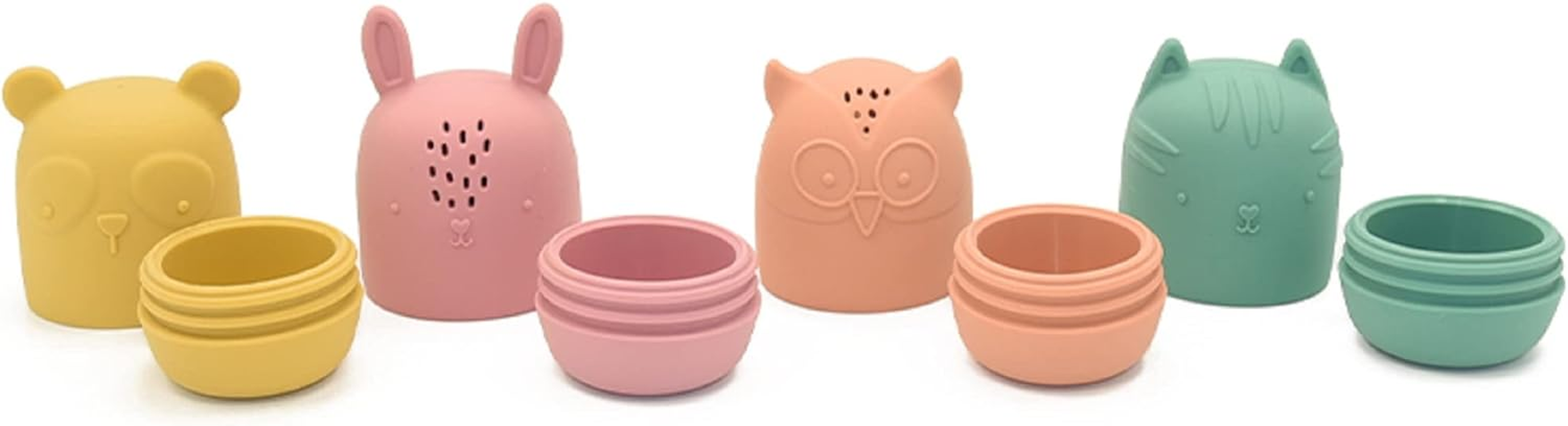 Playette Silicone Animal Bath Toy Set 4Pc image number 2