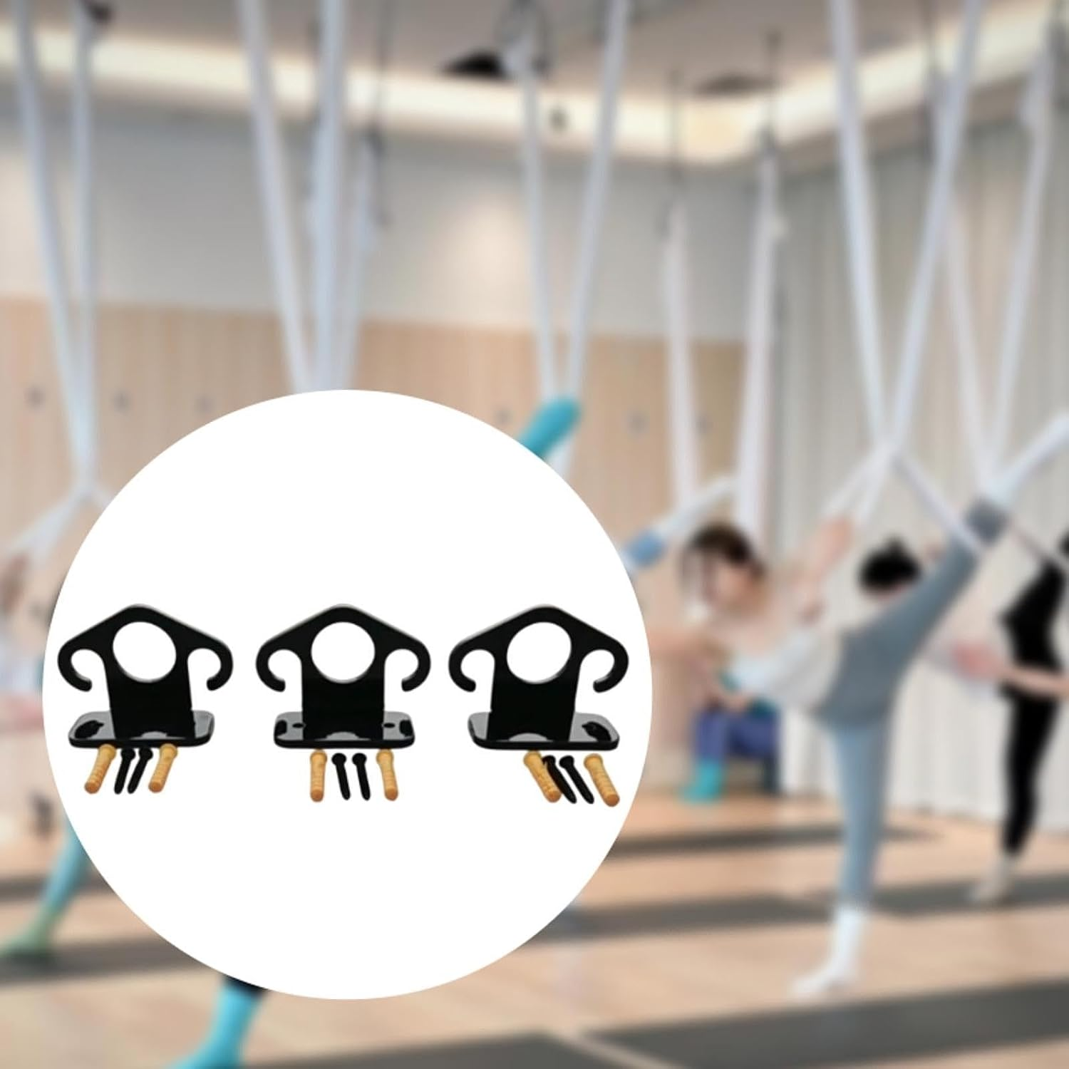 STARTIST 3Pcs Wall Mount Workout Anchors Resistance Band Wall Anchors, Wall Anchors Wall Mount Anchors for Home Gym, Physical Exercise image number 3