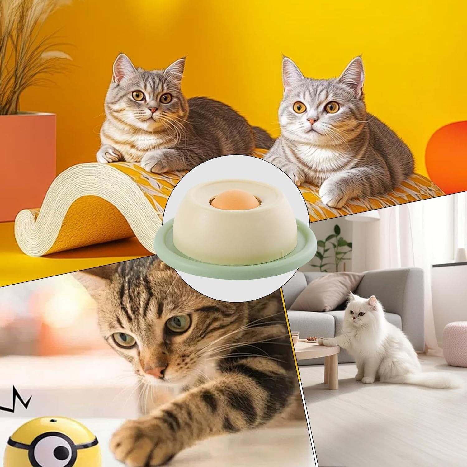 Shurzzesj Licking Plate for Dogs | Interactive Slow Feeder Rotating | Fun Food Bowl anti Vomiting Puzzle Cats Toy for Pets