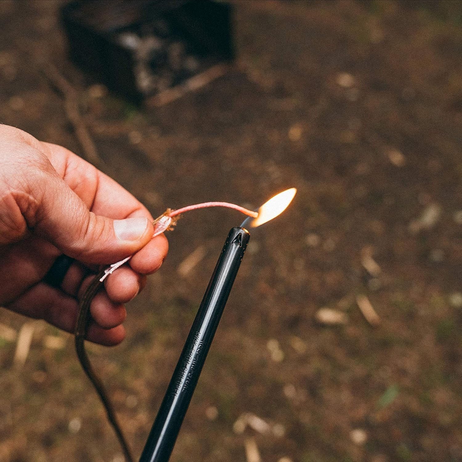 Gear AID Fire Strand 550 Paracord, 7 Strand Tinder Cord for Camping and Survival, Coyote, 50 Ft