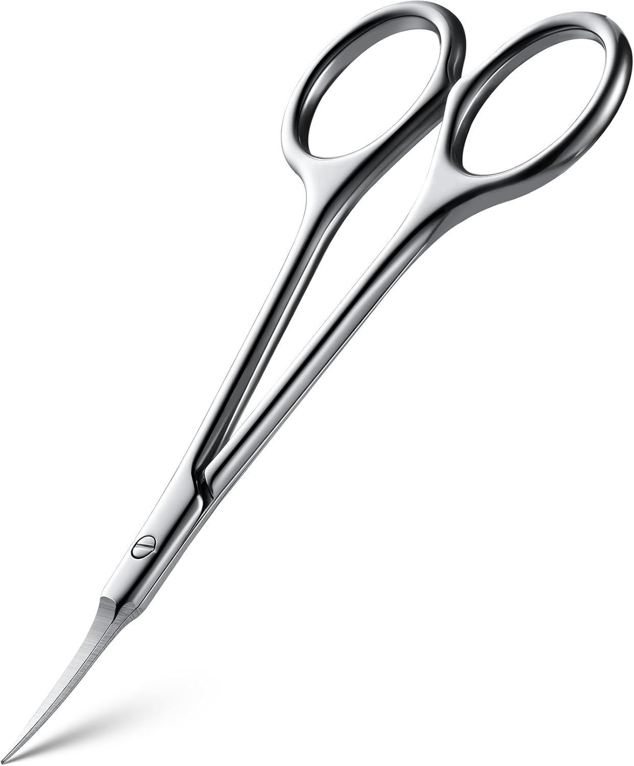 BEZOX Extra Fine Curved Cuticle Scissors, Super Thin Cuticle Scissors for Skin Care, Professional Manicure Small Skin Scissors, Stainless Steel Cuticle Cutter, 1 Piece image number 2