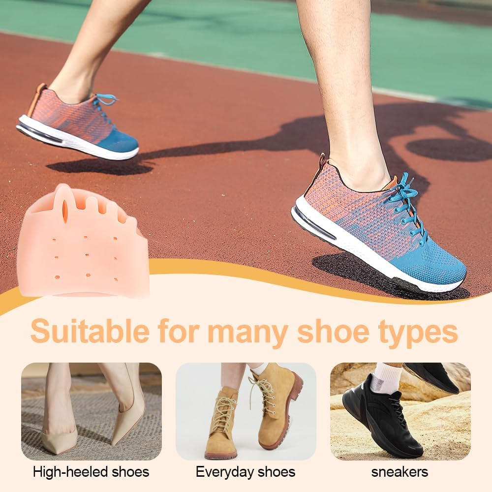 Hyggear Silicone Toe Separator, Hygger Toe Separators for Men Women, Hygear Toe Separators for Preventing Rubbing and Relieve Pressure, 4 Pairs Hygger Toe Separators for Bunion, Breathable and Soft image number 1