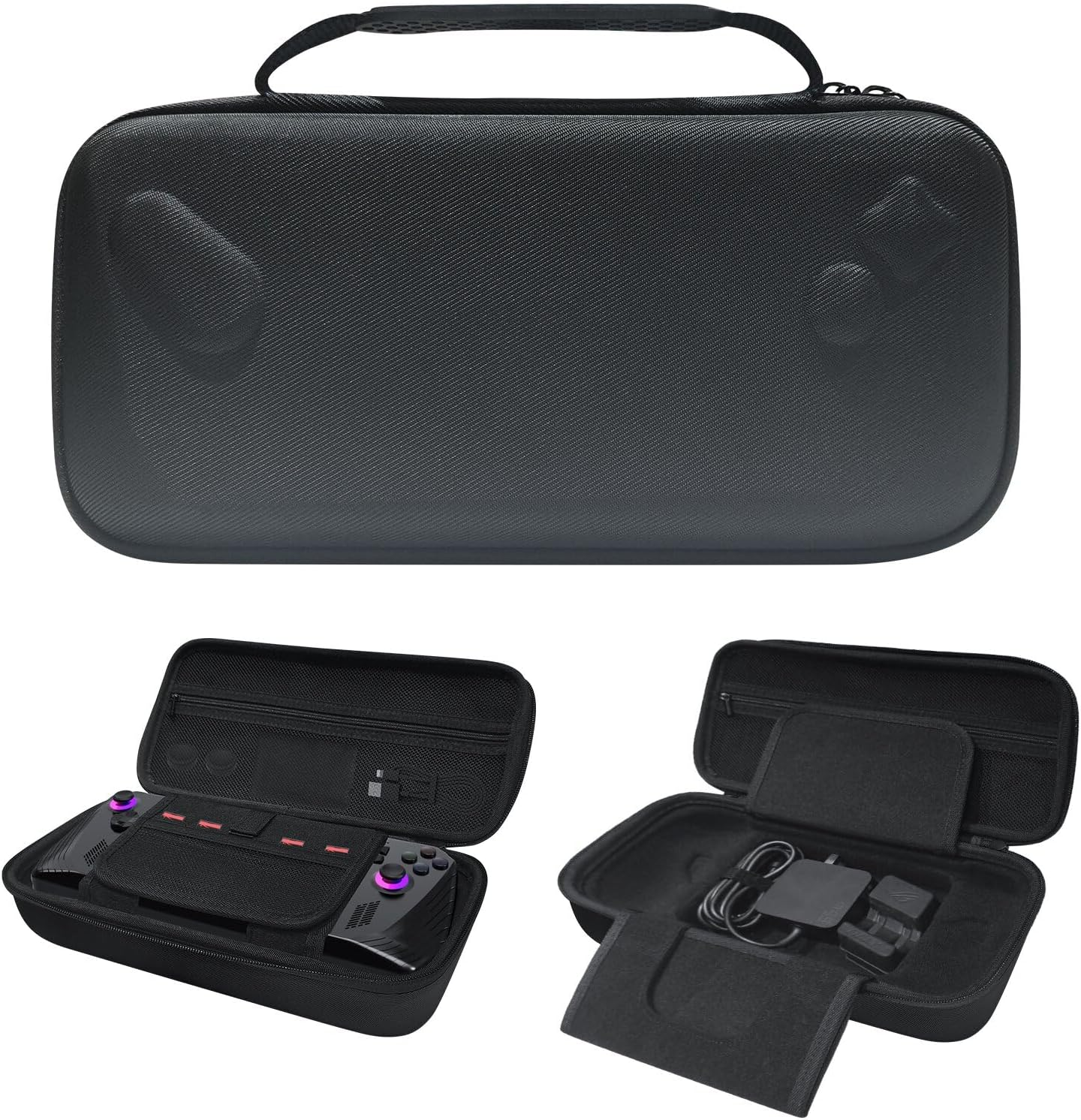 Carrying Case Compatible with ASUS ROG Ally 2023, ASUS ROG Ally X 2024, Protective Hard Portable Travel Case Cover Shell Pouch with Pockets for Accessories and Games image number 6