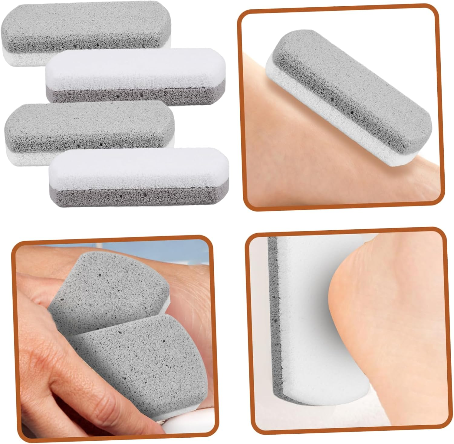 Ipetboom 4Pcs Pumice Stone Foot Wash Board Pedicure Callus Remover for Feet Callus Removal Tool image number 3
