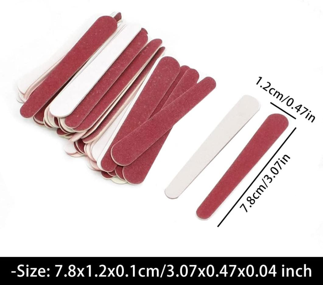 Disposable Nail Files Mini Double Sided Emery Boards Manicure Pedicure Tools 7.8X1.2X0.1Cm 50PCS Nail Files Bulk Disposable Emery Boards Double Sided Nail Files Double Sided Emery Boards