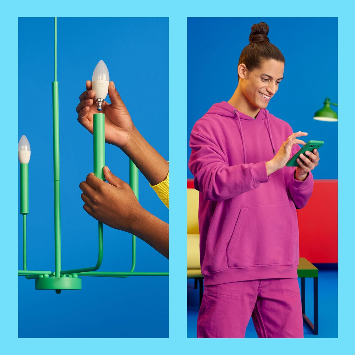 Wiz E14 Wi-Fi + Bluetooth Candle LED Bulb