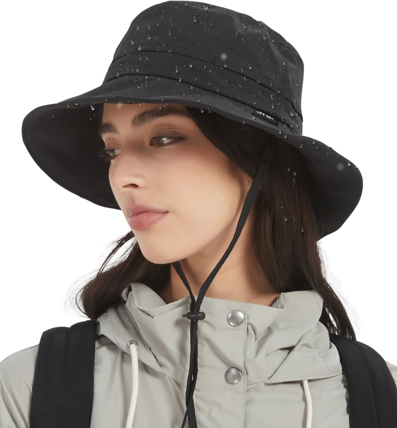 Creekstone Bucket Hat Waterproof Rain Hat for Women Men Sun Hats UPF50+ Packable Summer Hat Hiking Travel Floppy Sun Hat