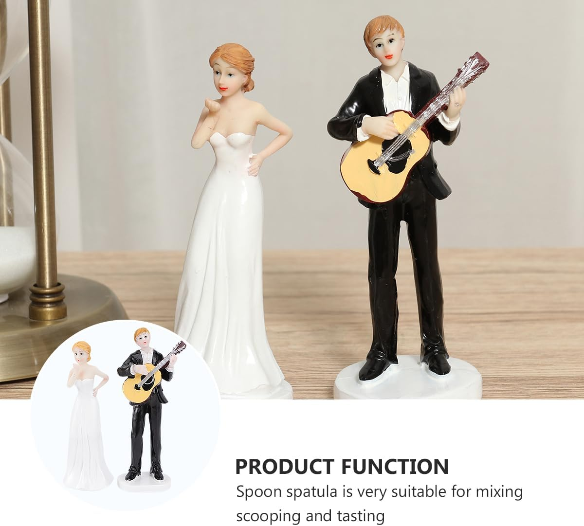 Wedding Cake Topper Resin Figures for Wedding Figure for Wedding Cake Wedding Couple Cake Topper Cake Topper Decor image number 3
