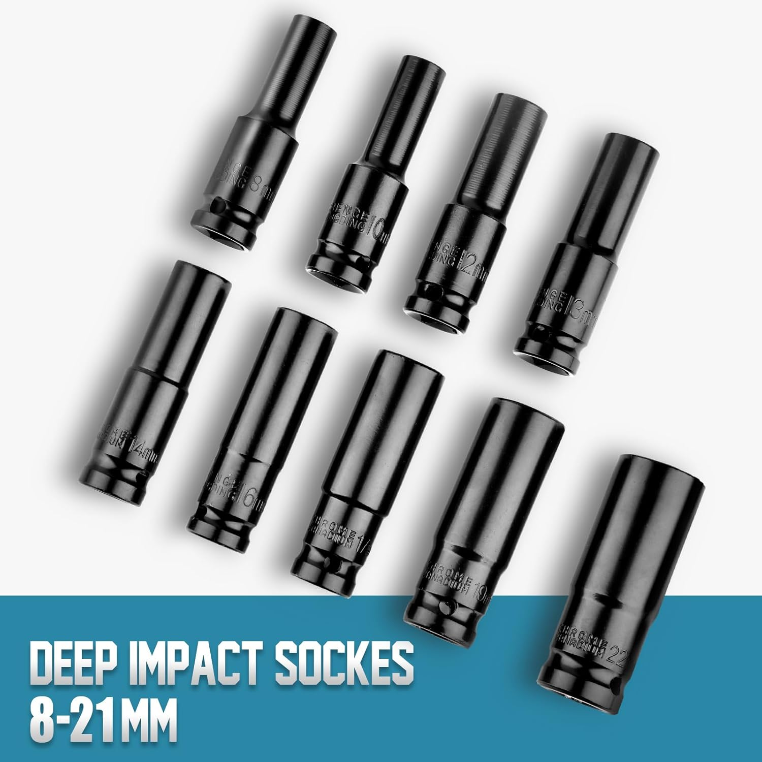 1/2 Inch Cordless Impact Wrench: Brushless High Torque Impact Gun, 480 Ft-Lbs (650N.M) Electric Impact Wrench with 2Pcs 3000Mah Battery, 9 Sockets & Storage Case for Home/Car Maintenance image number 5