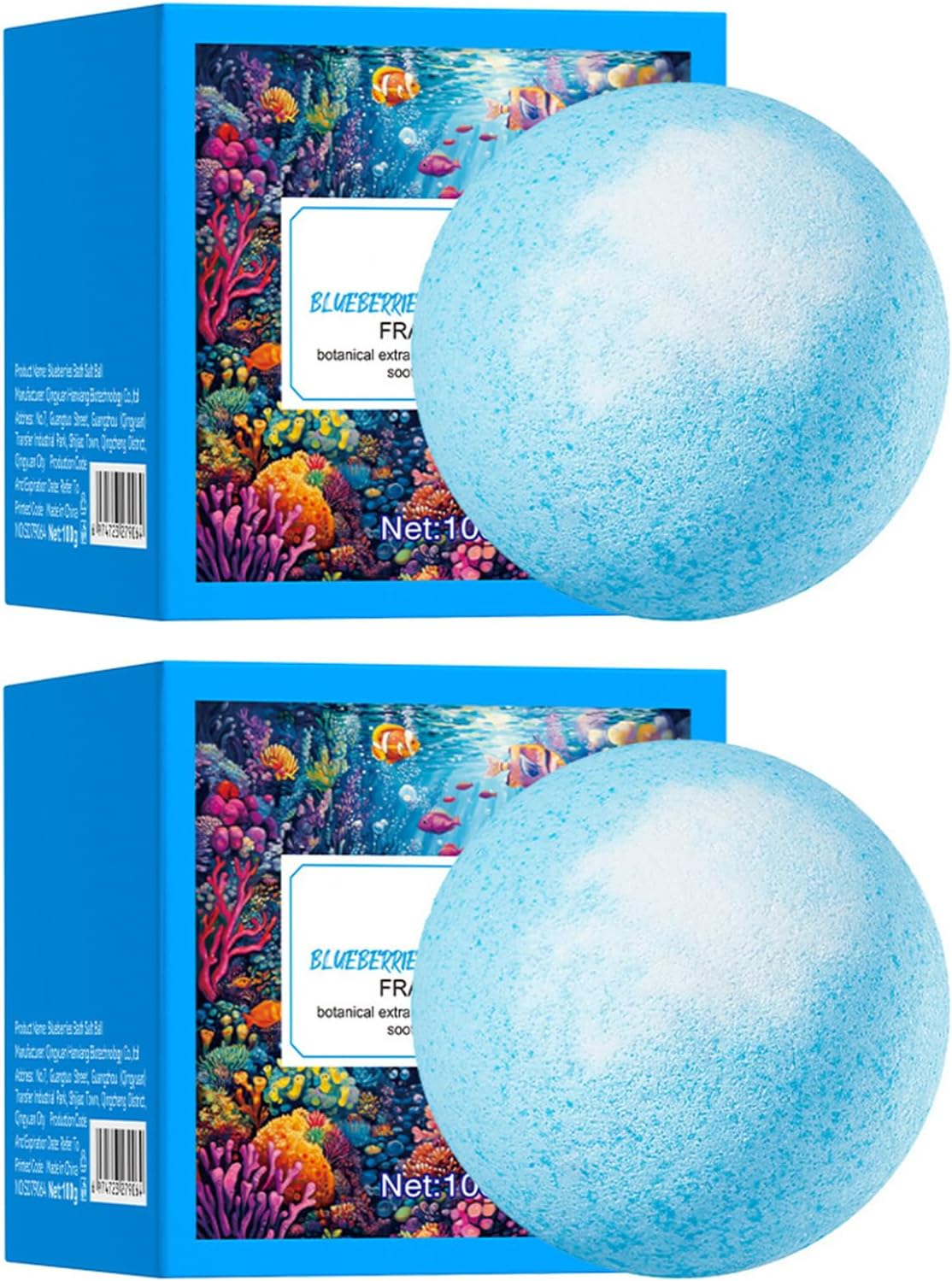 Loodgao Fruity Scented Bath Bombs Gift Set (2-Pack), Moisturizing Fizzies for Women, Men - Bubble Bath & Spa Essential Lavender One Size