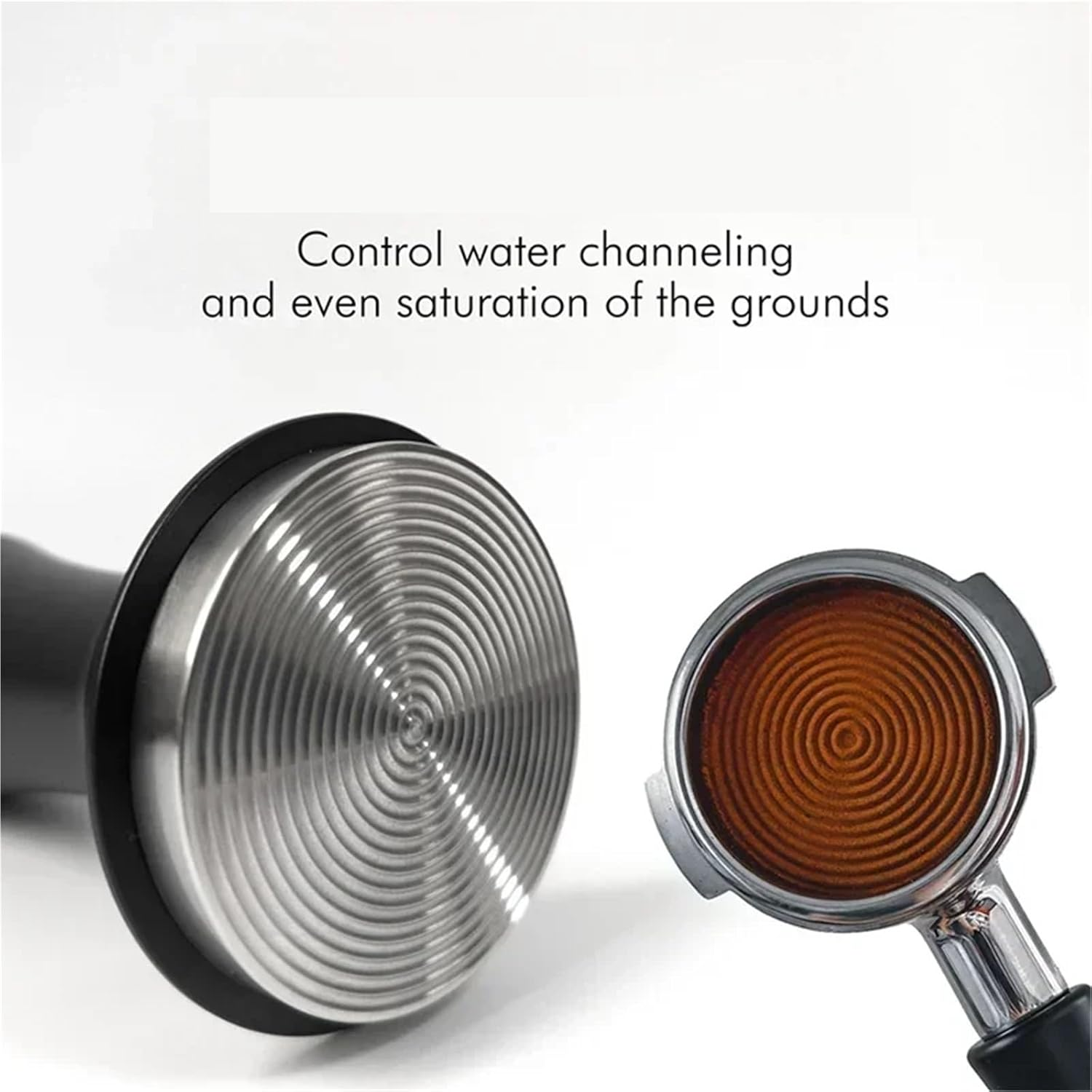 Coffee Tamper Spring Espresso Tamper 51Mm 53Mm 58Mm Coffee Tampers and Coffee Stirrer Stainless Steel Tampers Coffee Accessories(53Mm,Black-3Pcs) image number 6